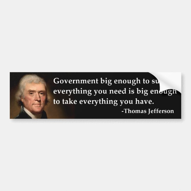Thomas Jefferson regerings- stort nog Bildekal (Framsidan)