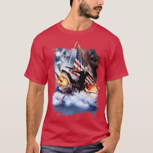 Thomas Jefferson Riding Shark T Shirt