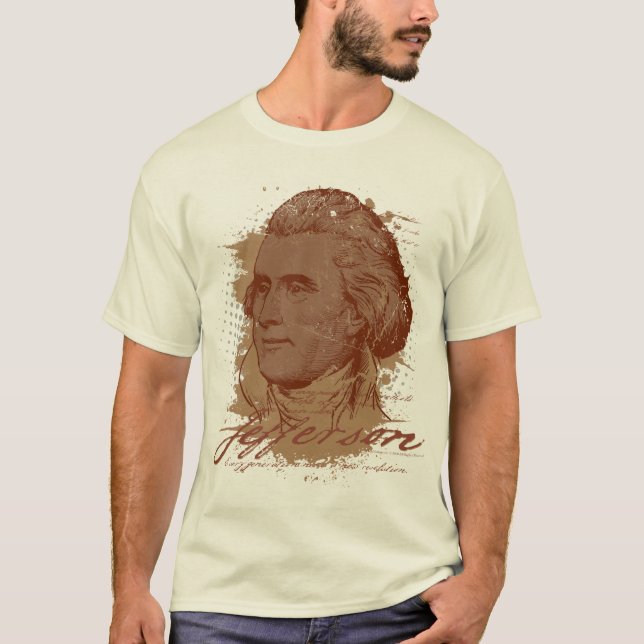 Thomas Jefferson T-tröja T-shirt (Framsida)