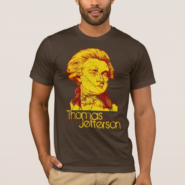 Thomas Jefferson T-tröja Tee (Framsida)