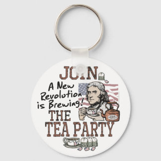 Thomas Jefferson Tea Party Shirts and Gifts Nyckelring