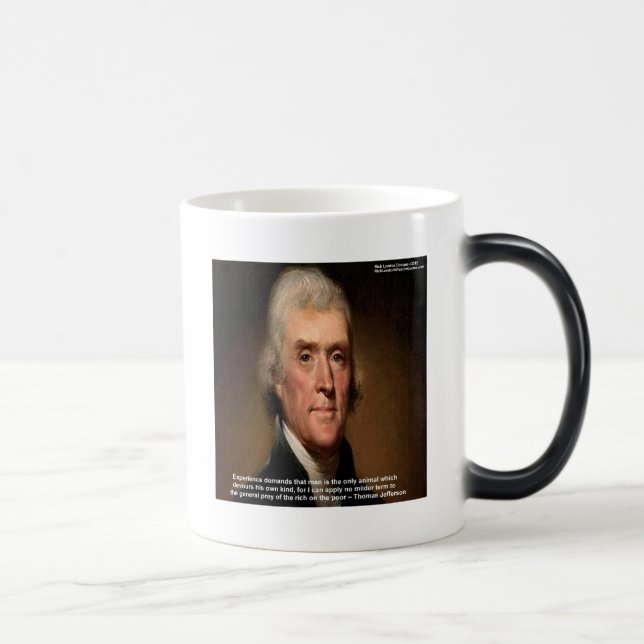 Thomas Jefferson Trickle Down Gåvor & Kort Magisk Mugg (Höger)