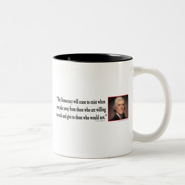 Thomas Jefferson Två-Tonad Mugg (Höger)