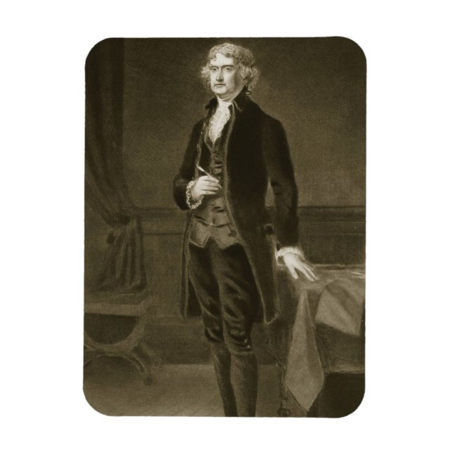 Thomas Jefferson, USA:s tredje president Magnet (Vertikal)