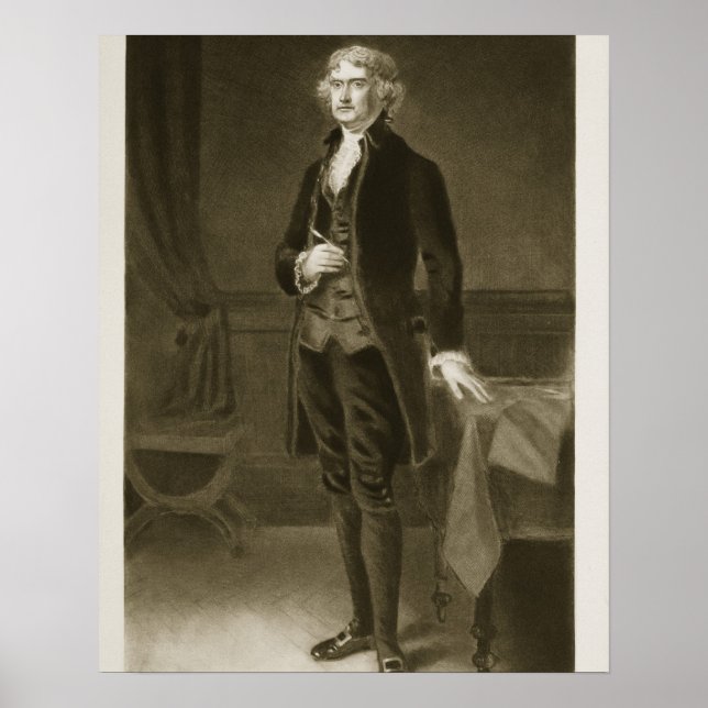 Thomas Jefferson, USA:s tredje president Poster (Framsidan)