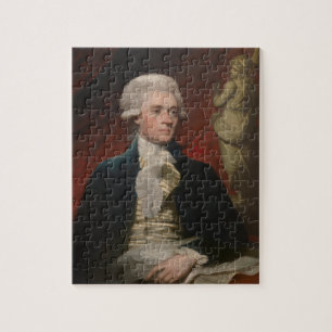 Thomas Jefferson vid den Mather bruntet (1786) Pussel