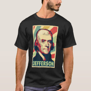 Thomas Jefferson Vintage Färg T Shirt