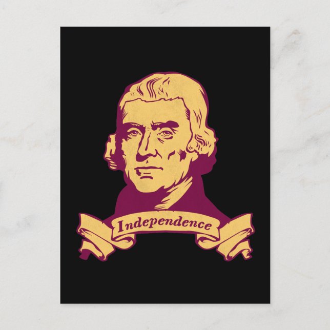 Thomas Jefferson Vykort (Framsida)