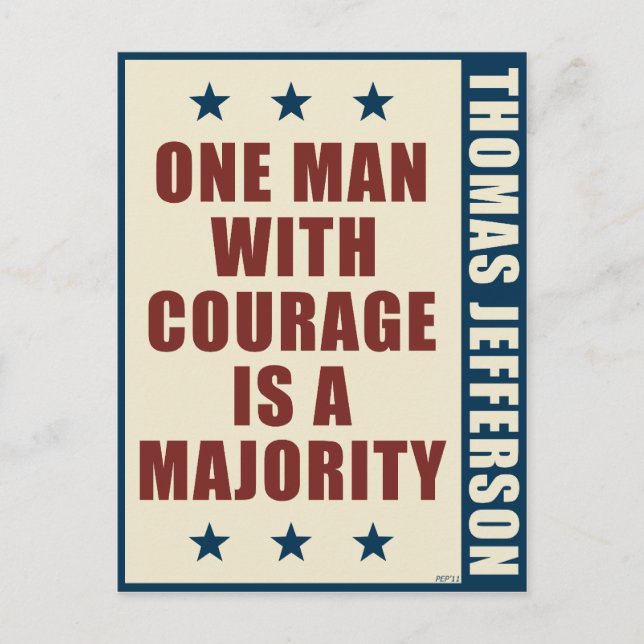 Thomas Jefferson Vykort (Framsida)