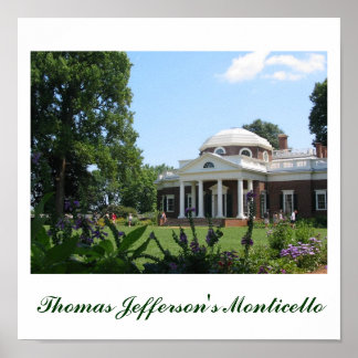 Thomas Jeffersons Monticello Poster