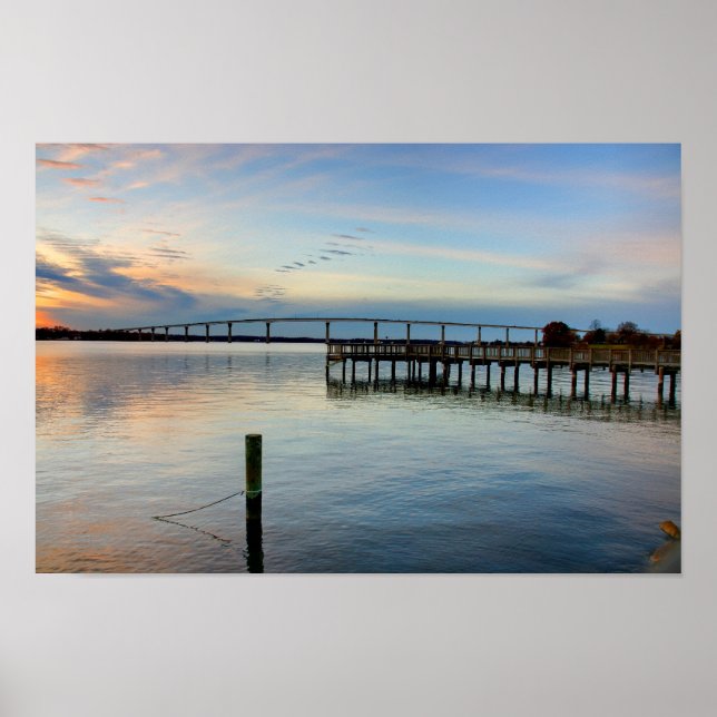 Thomas Johnson Bridge, Solomons Maryland Poster (Framsidan)