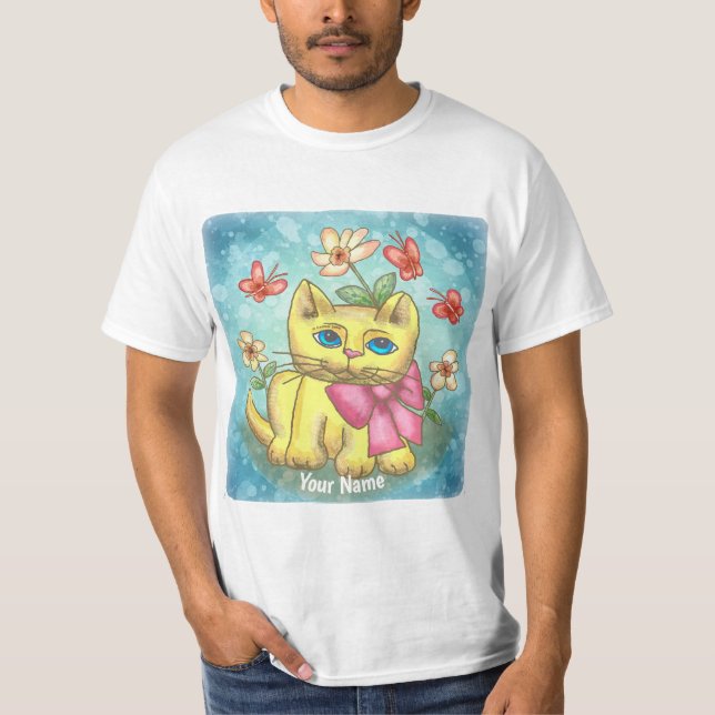 Thomas Kitten Cat T Shirt (Framsida)