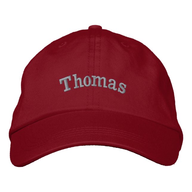 "Thomas" Mans Namn Broderat, Broderad Keps (Framsida)