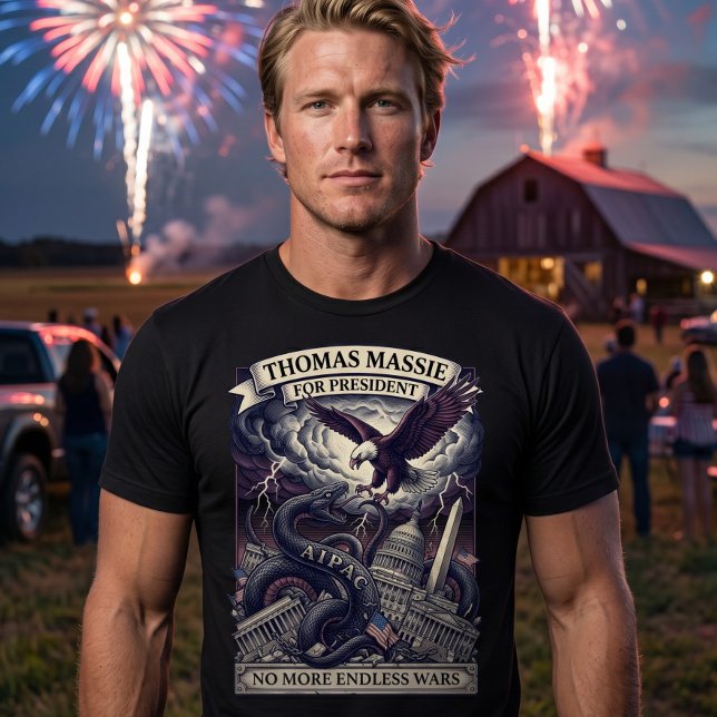 Thomas Massie för president 2028 Anti krig frihet T Shirt (Skapare uppladdad)