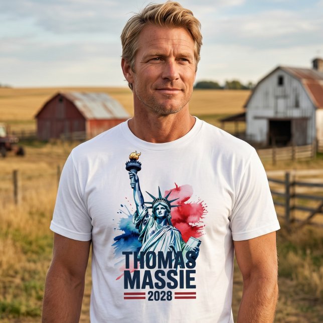 Thomas Massie För President 2028 Frihetsrörelsen  T Shirt (Skapare uppladdad)