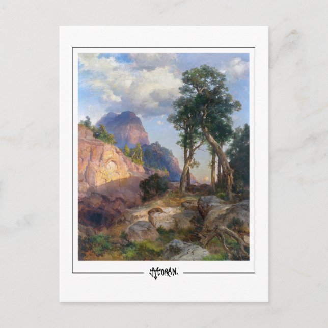 Thomas Moran #5 - Finkonstkort Vykort (Framsida)