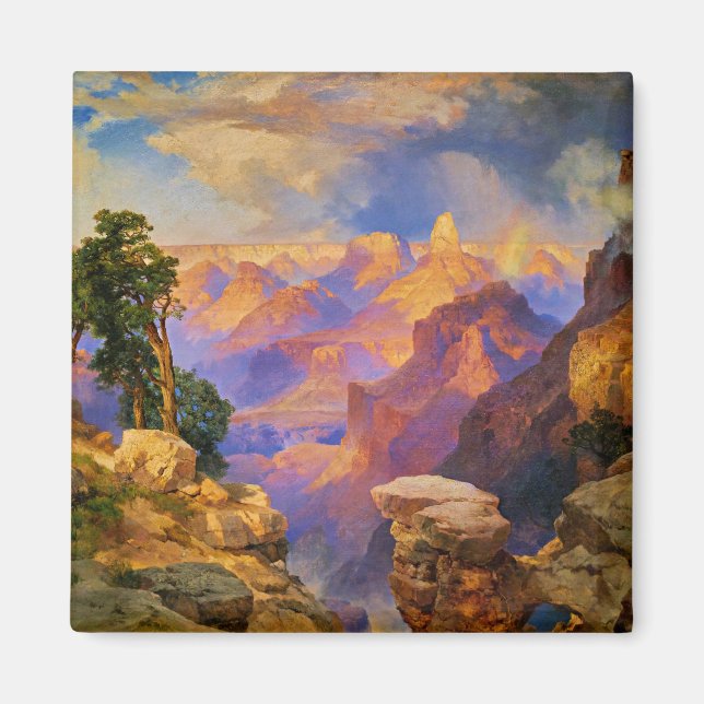 Thomas Moran art, Grand Canyon med Rainbow Magnet (Framsidan)