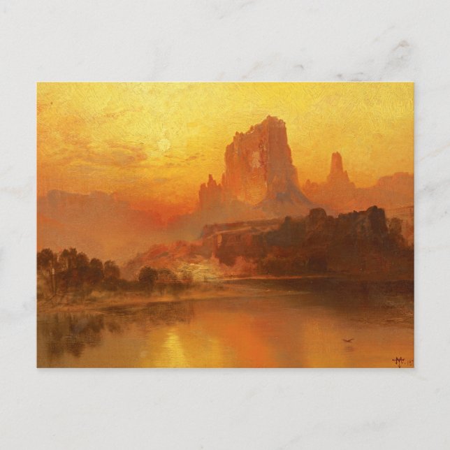 Thomas Moran - Golden Hour Vykort (Framsida)