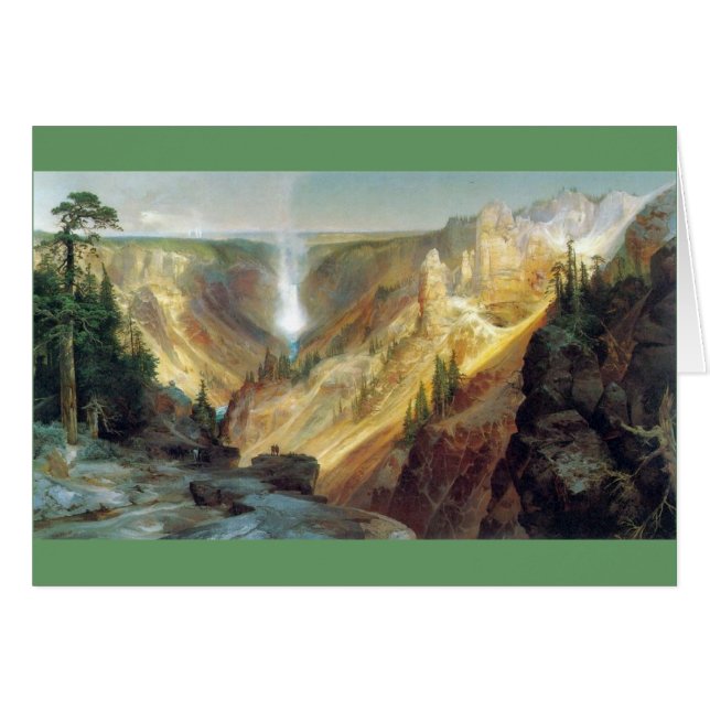 Thomas Moran - grand Canyon av Yellowstonen Hälsningskort (Framsidan Horizontal)