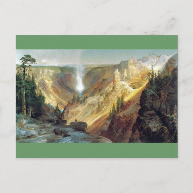 Thomas Moran - Grand Canyon of the Yellowstone Vykort (Framsida)