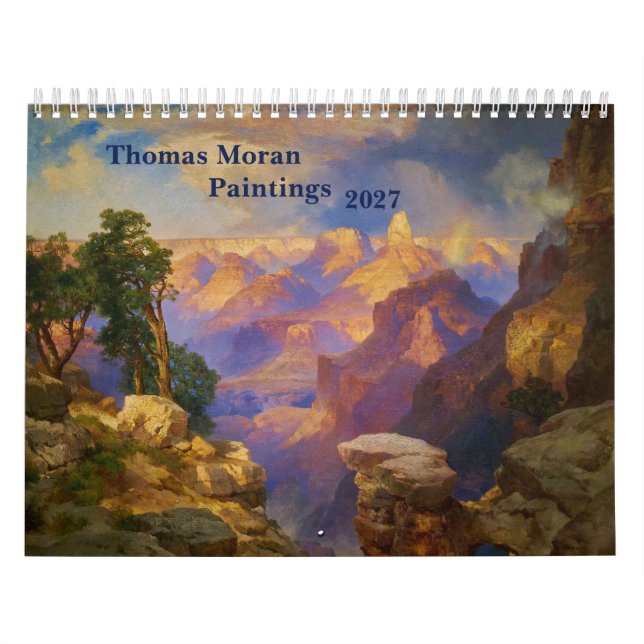 Thomas Moran Landskapsmålningar 2027 Kalender (Omslag)