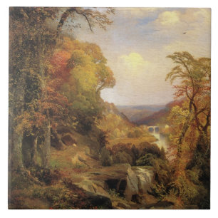 Thomas Moran, på Wissahickon... Kakelplatta