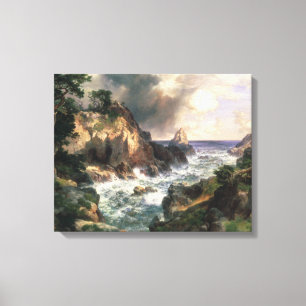 Thomas Moran - peka Lobos, Monterey, Kalifornien Canvastryck