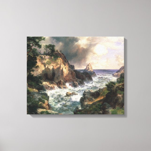 Thomas Moran - Point Lobos, Monterey, California Canvastryck (Framsida)