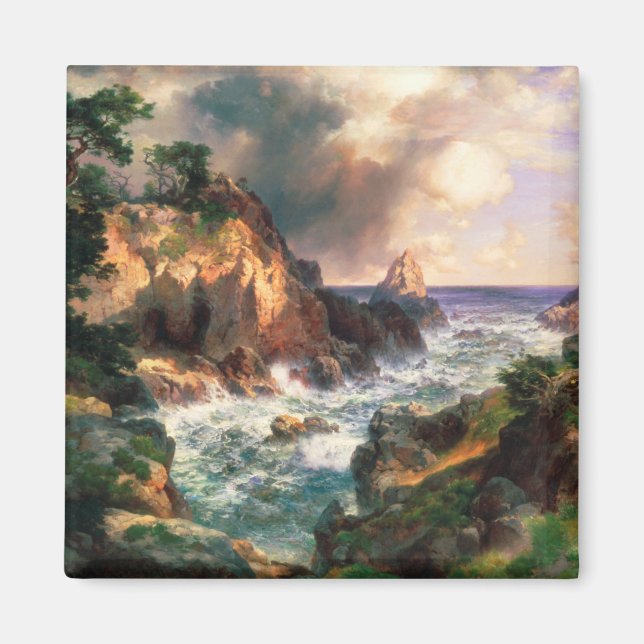 Thomas Moran Point Lobos Monterey California. Magnet (Framsidan)