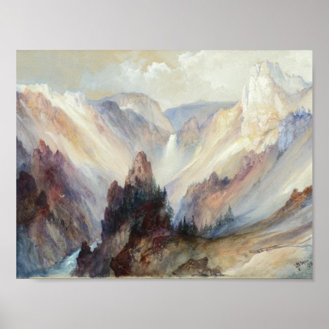 Thomas Moran , The Grand Canyon of the Yellowstone Poster (Framsidan)
