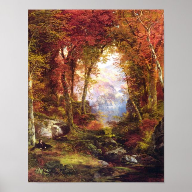 Thomas Moran - Under träden Poster (Framsidan)