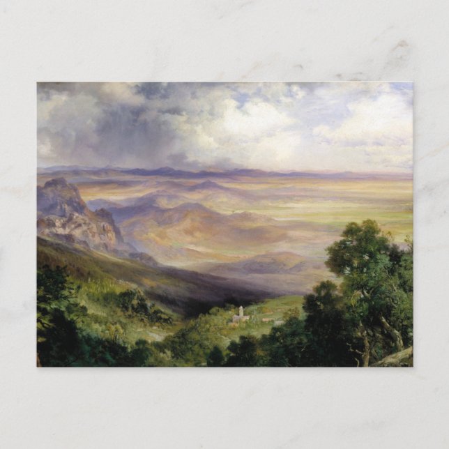 Thomas Moran - Valley of Cuernavaca Vykort (Framsida)