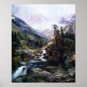 Thomas Morans berg i Heligan Kor Poster