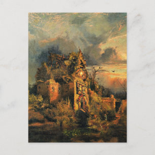 Thomas Morans målning, The Haunted House. Vykort
