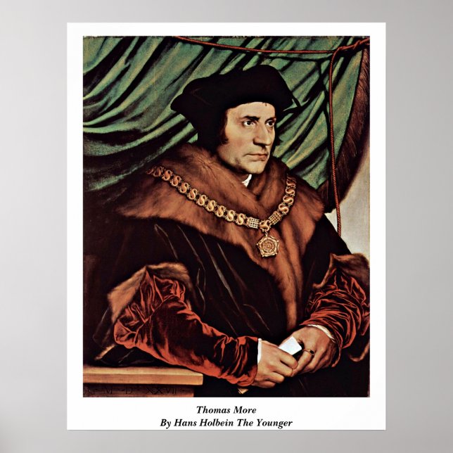 Thomas More by Hans Holbein The Younger Poster (Framsidan)