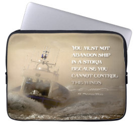 Thomas More Inspirational Quote "Control Vinds" Laptop Fodral