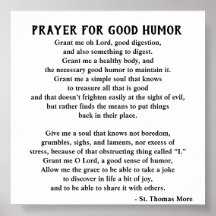 Thomas More Prayer för Bra Humor
