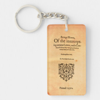 Thomas Nashe 1592 titelsida Shakespeare Keychain