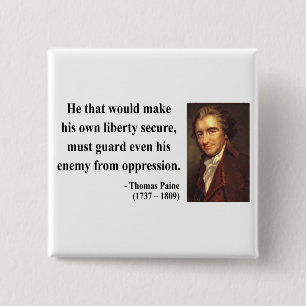Thomas Paine citationstecken 3b Knapp