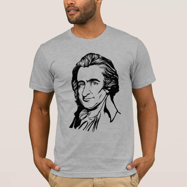 Thomas Paine citationsteckenT-tröja T-shirt (Framsida)