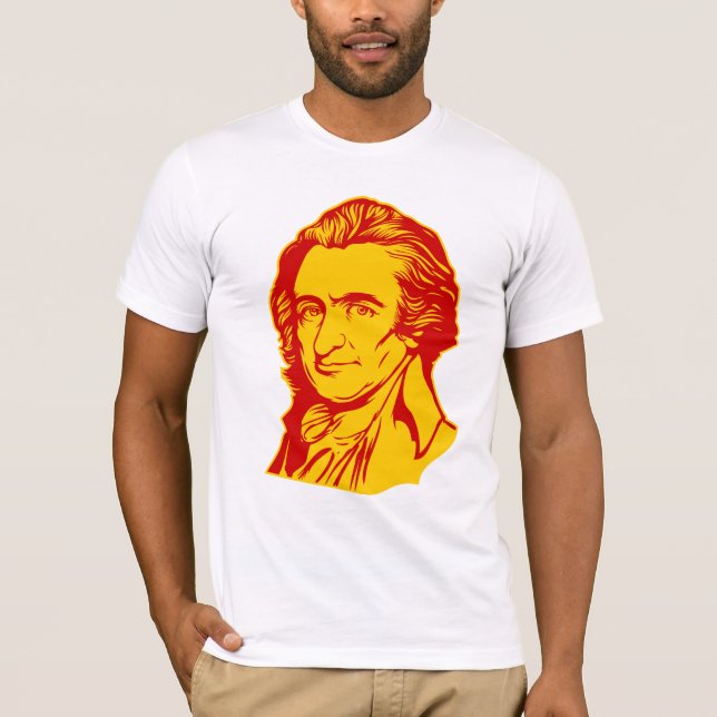 Thomas Paine citationsteckenT-tröja T-shirt (Framsida)