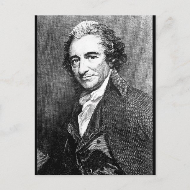 Thomas Paine.  Kopiera _Krig-bild Vykort (Framsida)