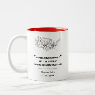 Thomas Paine Liberty Quote Två-Tonad Mugg