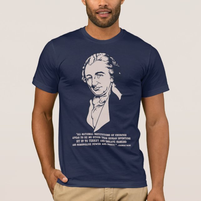 Thomas Paine - Mega-Kyrkor Tee (Framsida)