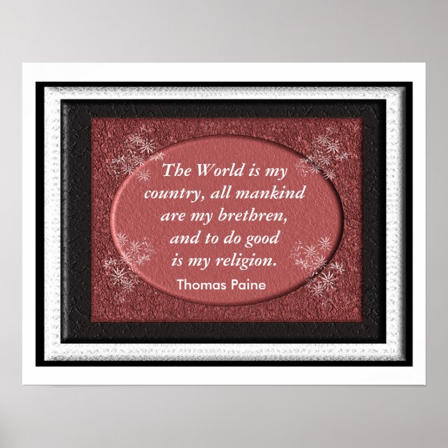 Thomas Paine - offert Poster (Framsidan)