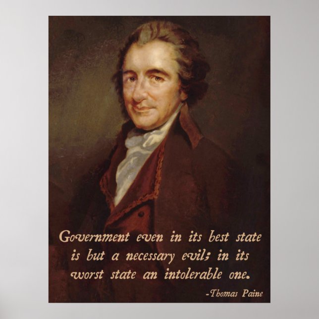 Thomas Paine Poster (Framsidan)