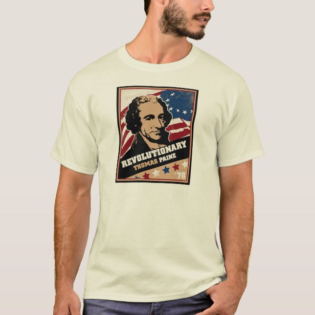 Thomas Paine revolutionärutslagsplats T-shirt (Framsida)