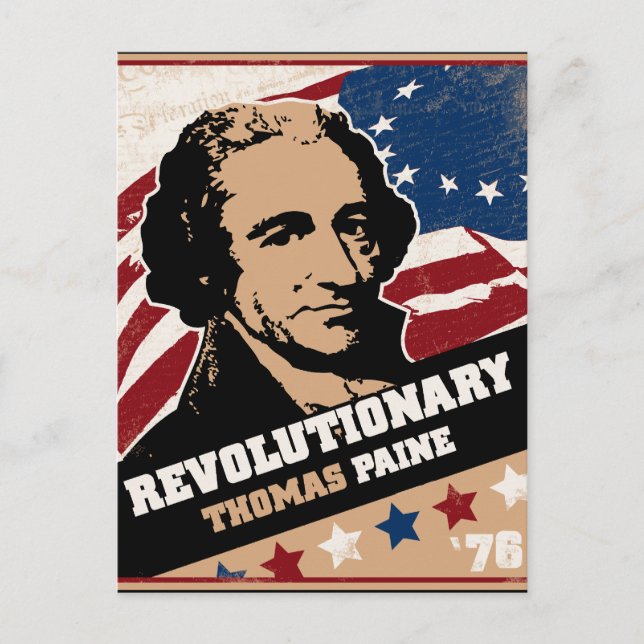 Thomas Paine Revolutionary Postcards Vykort (Framsida)