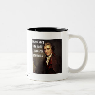 Thomas Paine sunt förnuftkopp Två-Tonad Mugg