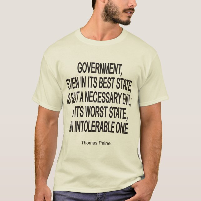 Thomas Paine Tee Shirt (Framsida)